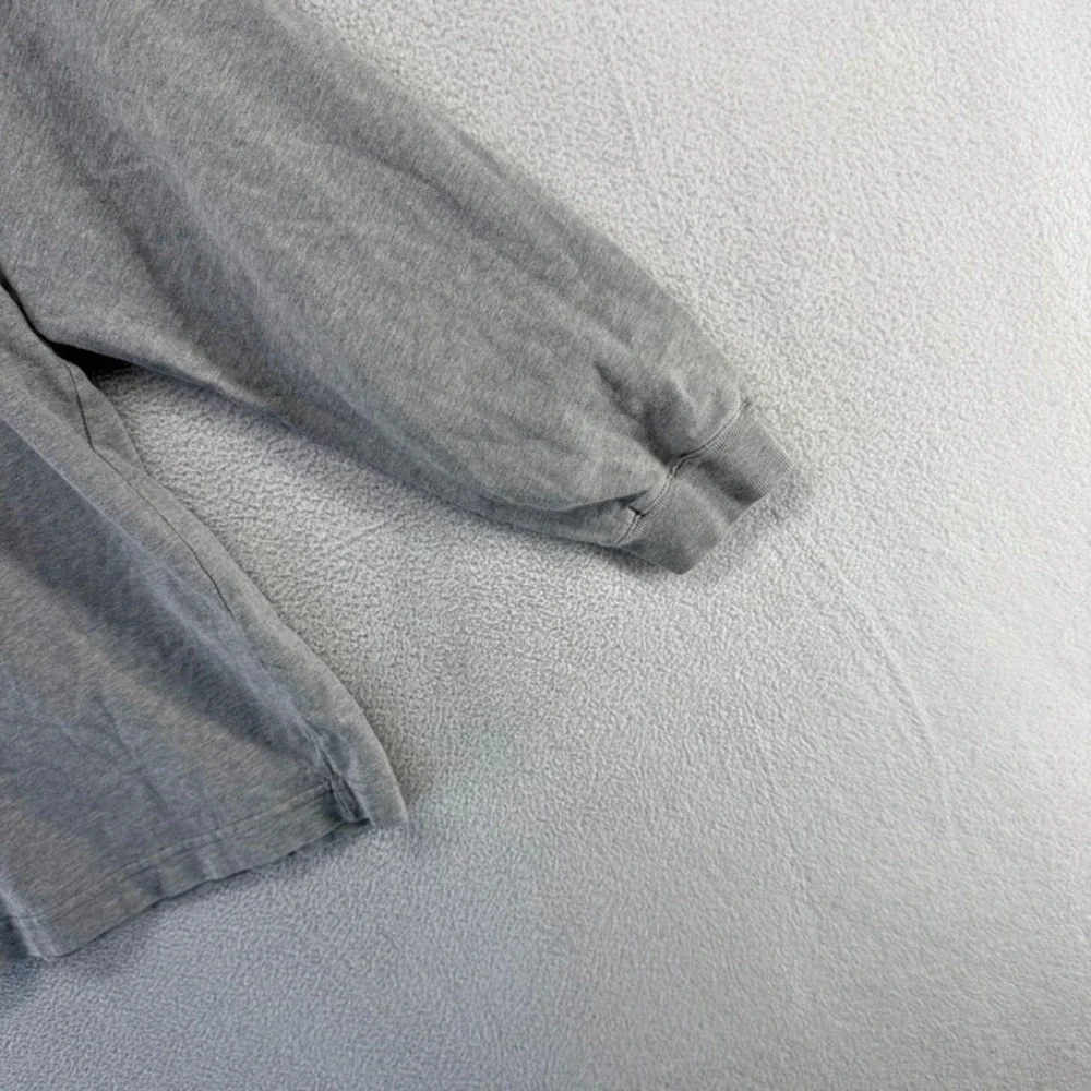 Vintage Banana Republic Blank Shirt Men's Large Gray Safari Travel Crewneck 90s